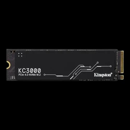 SSD 1TB Kingston KC3000, M.2 2280 PCIe, NVMe, Leitura: 7000MB/s e Gravação: 7000MB/s - SKC3000S/1024G